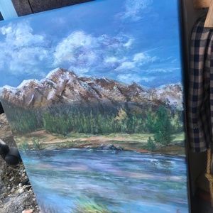 Mountain and lake picture